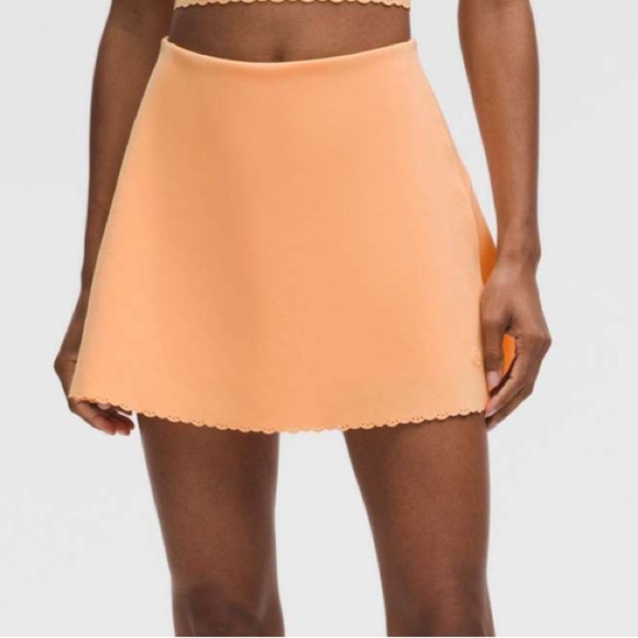 Lululemon Scallop-Hem High-Rise Tennis Skirt Rock Melon XL - Picture 1 of 6
